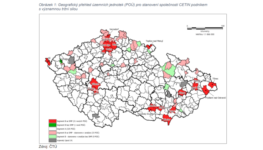 VÝZVA k uplatnění připomínek k analýze dopadů spojení soutěžitelů CETIN a.s. a Nej.cz s.r.o.