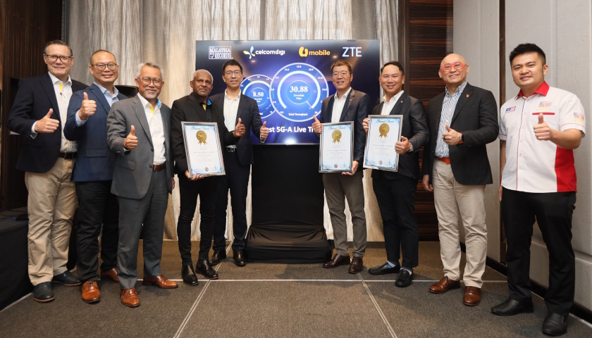CelcomDigi, U Mobile a ZTE hlásí nový rekord v živém testování 5G-A