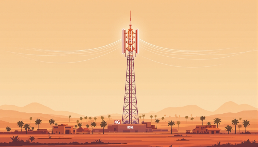 BSNL instalovala 84 000 nových 4G vysílačů po celé Indii