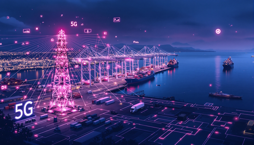 Telia testuje 5G Standalone v litevském přístavu