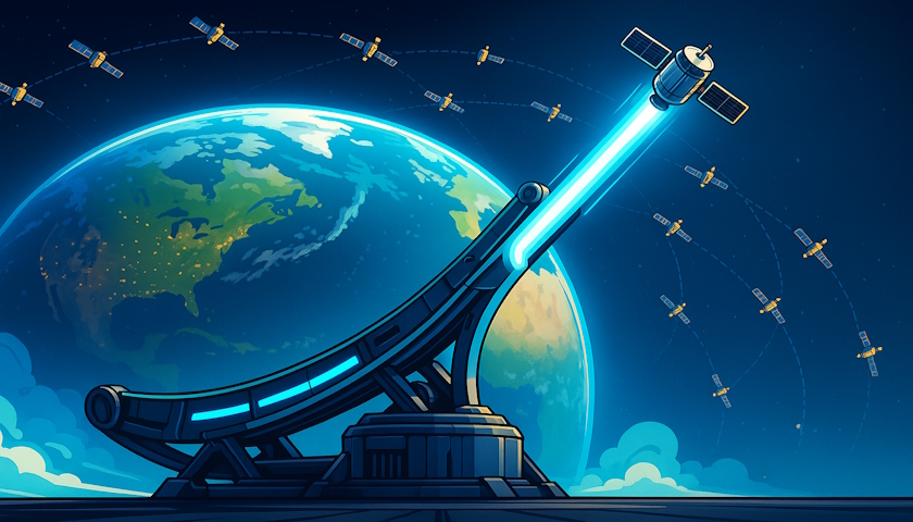 SpinLaunch získal 30 milionů dolarů na širokopásmovou konstelaci Meridian Space na nízké orbitě