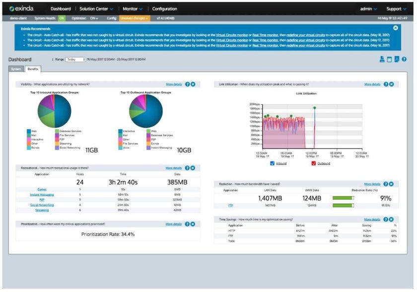 Exinda Network Orchestrator