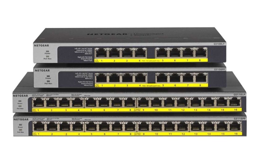 NETGEAR GS108LP-PP a GS116LP-PP