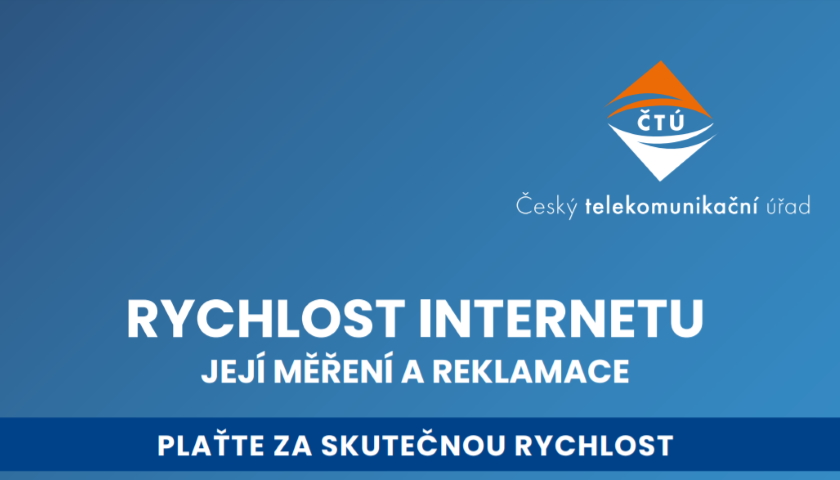rychlost internetu brožura ČTÚ